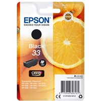 Epson Oranges Cartuccia Nero T33 Claria Premium, Inchiostro Resa standard, Inchiostro a base di pigmento, 6,4 ml, 250 pagine, 1 pz