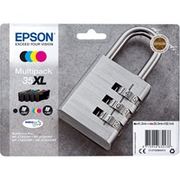 Epson Padlock Multipack 4-colours 35XL DURABrite Ultra Ink Resa elevata (XL), Inchiostro a base di pigmento, 41,2 ml, 20,3 ml, 1 pz, Confezione multipla