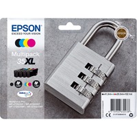 Epson Padlock Multipack 4-colours 35XL DURABrite Ultra Ink, Inchiostro Resa elevata (XL), Inchiostro a base di pigmento, 41,2 ml, 20,3 ml, 1 pz, Confezione multipla