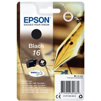 Epson Pen and crossword Singlepack Black 16 DURABrite Ultra Ink, Inchiostro Resa standard, Nero, Inchiostro a base di pigmento, 5,4 ml, 1 pz, 175 pagine