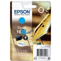Epson Pen and crossword Singlepack Cyan 16XL DURABrite Ultra, Inchiostro Resa elevata (XL), Ciano, 6,5 ml, 1 pz, 450 pagine