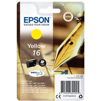 Epson Pen and crossword Singlepack Yellow 16 DURABrite Ultra Ink, Inchiostro Resa standard, Giallo, Inchiostro a base di pigmento, 3,1 ml, 1 pz, 165 pagine