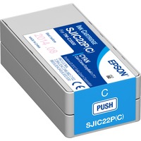 Epson SJIC22P(C): Ink cartridge for ColorWorks C3500 (Cyan), Inchiostro 1 pezzo(i)