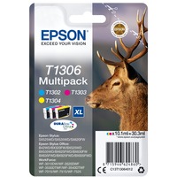 Epson Stag Multipack 3 colori, Inchiostro Resa elevata (XL), Inchiostro a base di pigmento, 10,1 ml, 1 pz, Confezione multipla