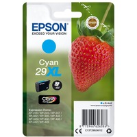 Epson Strawberry Cartuccia Fragole Ciano Inchiostri Claria Home 29XL, Inchiostro Resa elevata (XL), 6,4 ml, 450 pagine, 1 pz