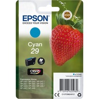 Epson Strawberry Cartuccia Fragole Ciano Inchiostri Claria Home 29, Inchiostro Resa standard, 3,2 ml, 180 pagine, 1 pz