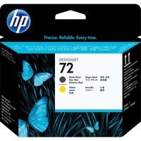 HP 72 testina stampante Ad inchiostro HP Designjet T610, T620, T770, T1100, T1200, HP Designjet T1200 HD, HP Designjet T2300 eMFP, HP..., Ad inchiostro, Nero opaco, Giallo, C9384A, 28 mm, 143 mm