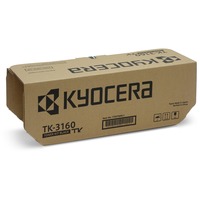 Kyocera TK-3160 cartuccia toner 1 pz Originale Nero 12500 pagine, Nero, 1 pz