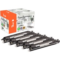 Peach 111857 cartuccia toner 5 pz Nero, Ciano, Magenta, Giallo 1200 pagine, 1000 pagine, Nero, Ciano, Magenta, Giallo, 5 pz