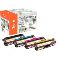 Peach 112071 cartuccia toner 4 pz Compatibile Nero, Ciano, Magenta, Giallo 3000 pagine, 1800 pagine, Nero, Ciano, Magenta, Giallo, 4 pz
