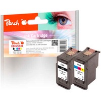 Peach 319023 cartuccia d'inchiostro Compatibile Nero, Ciano, Magenta, Giallo Confezione multipla