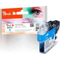 Peach 320475 cartuccia d'inchiostro 1 pz Compatibile Ciano Inchiostro a base di pigmento, 6 ml, 400 pagine, 1 pz, Confezione singola