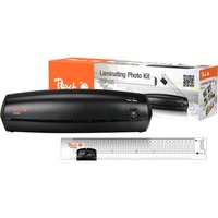 Peach PBP105 Plastificatrice a caldo 250 mm/min Nero, Laminatore 22 cm, Plastificatrice a caldo, 3 min, 250 mm/min, 60 µm, 100 µm