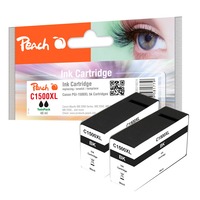 Peach PI100-272 cartuccia d'inchiostro 2 pz Compatibile Resa elevata (XL) Nero Resa elevata (XL), 48 ml, 1600 pagine, 2 pz, Confezione multipla