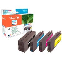 Peach PI300-721 cartuccia d'inchiostro 3 pz Originale Nero, Ciano, Magenta, Giallo Nero, Ciano, Magenta, Giallo, Inchiostro a base di pigmento, Inchiostro a base di pigmento, 3 pz