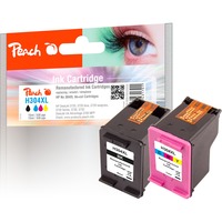 Peach PI300-808 cartuccia d'inchiostro 2 pz Resa elevata (XL) Nero, Ciano, Magenta, Giallo Resa elevata (XL), Inchiostro a base di pigmento, Inchiostro colorato, 11 ml, 13 ml, 2 pz