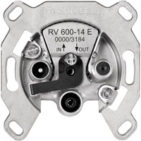 TechniSat RV 600-10 E presa energia Argento argento, UTP, Argento, 70 mm, 25 mm, 70 mm