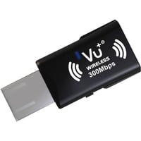 VU+ 10005144 scheda di rete e adattatore WLAN 300 Mbit/s Nero, Wireless, USB, WLAN, Wi-Fi 4 (802.11n), 300 Mbit/s, Nero
