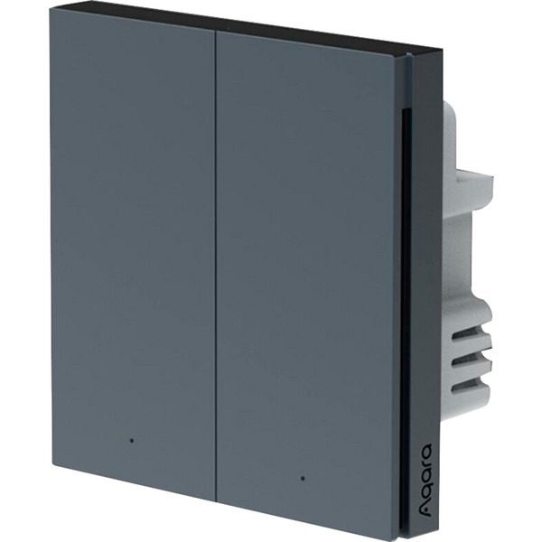 Aqara Smart Wall Switch - Double rocker (With Neutral), Interruttore grigio