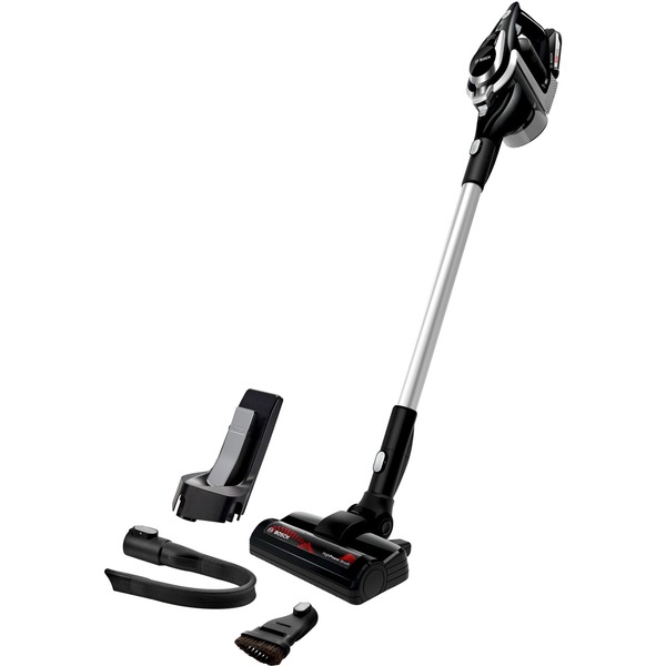 Bosch Home Serie 8 BBS811PCK scopa elettrica Senza sacchetto Nero, Argento, Aspirapolvere  verticale Nero/Argento, Senza sacchetto, Nero, Argento, Secco, 76 dB,  Batteria, 18 V