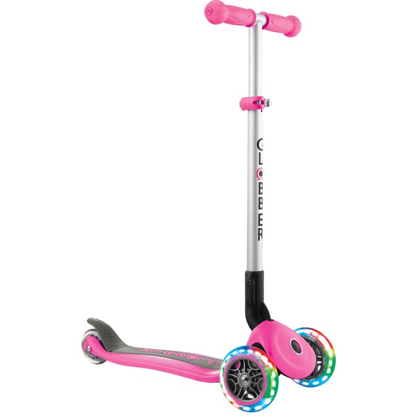 Globber Bambini Primo Light Up ruote scooter-Neon Rosa 