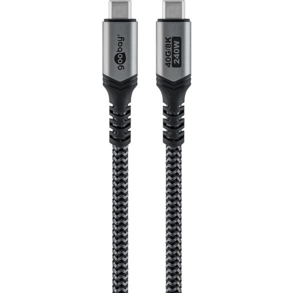 Goobay Cavo USB-C - USB-C/Micro USB 3.0 - 0,6 m - Nero