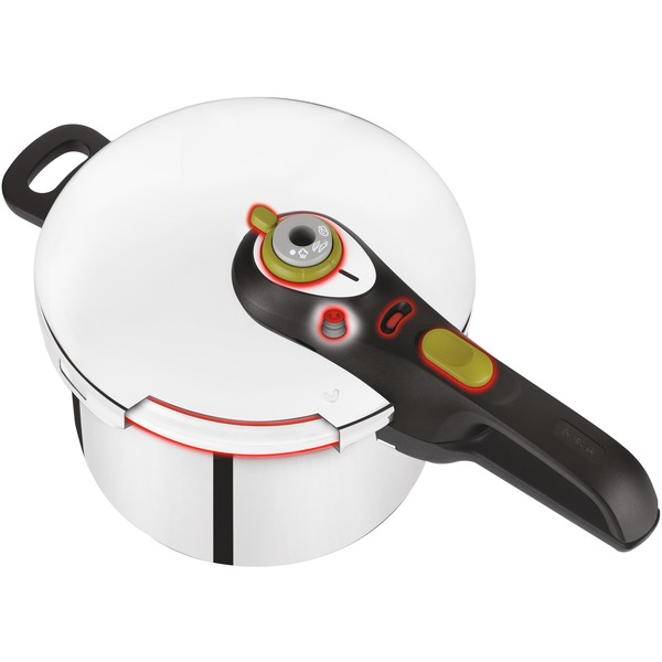 Tefal P2530738 pentola a pressione per piano cottura 6 L Nero, Acciaio  inossidabile accaio/Nero, 6