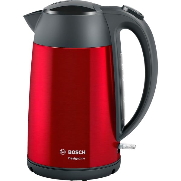 Bosch Home TWK3P424 bollitore elettrico 1,7 L 2400 W Grigio, Rosso  rosso/grigio, 1,7 L, 2400 W, Grigio, Rosso, Acciaio inossidabile,  Indicatore del livello dell'acqua, Arresto di sicurezza contro il  surriscaldamento
