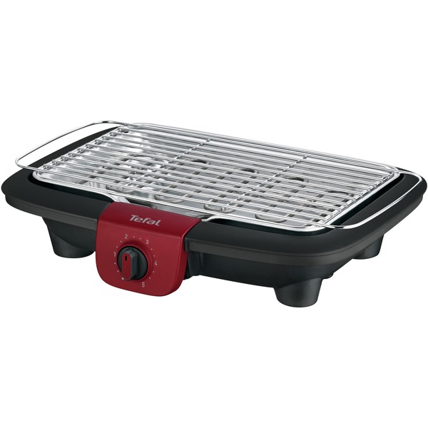 2300 W Electric Tefal BG 90E5 outdoor barbecue/grill 2300 W Electric Tabletop Black,Red BG 90E5 869.5 cm² Grill Grate Tabletop 