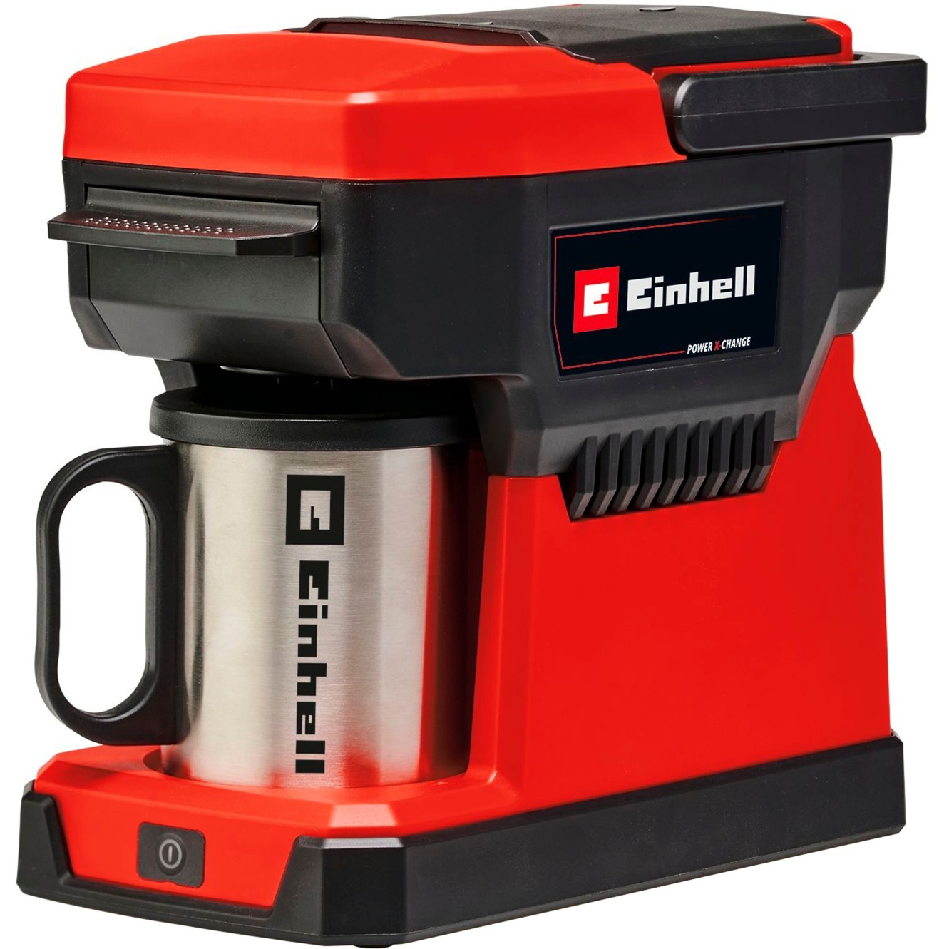 Einhell Macchina Da Caffè A Batteria TE-CF 18 Li-Solo Power X-Change (18 V, 240 Ml, Per Caffè Con Filtro E Cialde Caffè, Maniglia Per Il Trasporto, Tazza Da Caffè Con Coperchio, Senza Batteria)