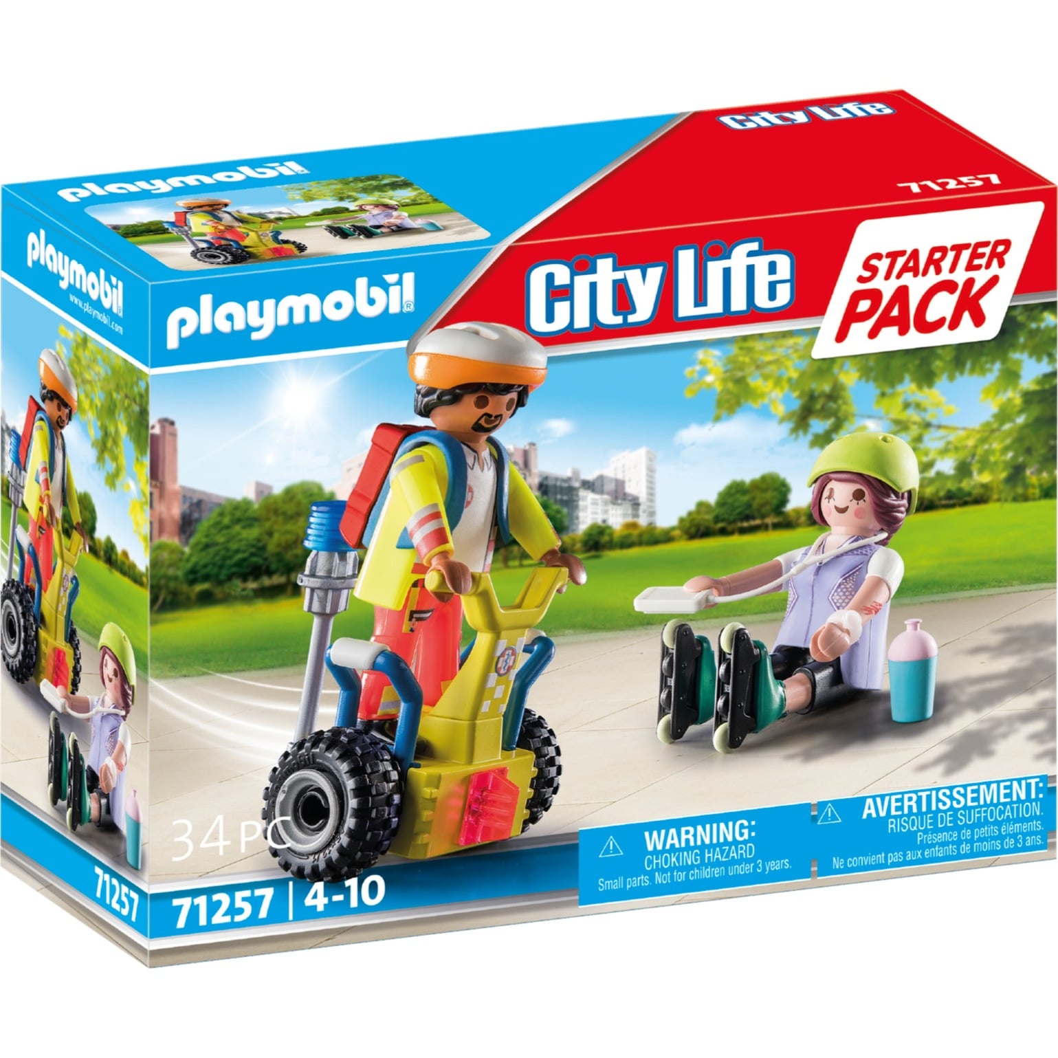 Playmobil Starter Pack 71257 Soccorso In Segway Per Bambini Dai 4 Anni