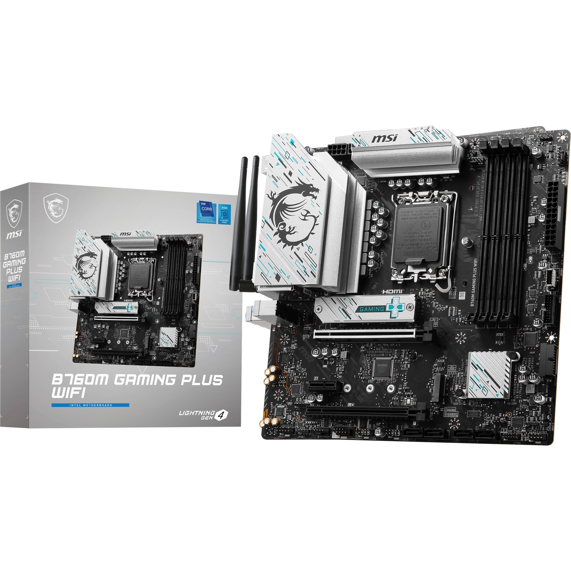 MSI B760M GAMING PLUS WIFI Scheda Madre Intel B760 LGA 1700 micro ATX-image