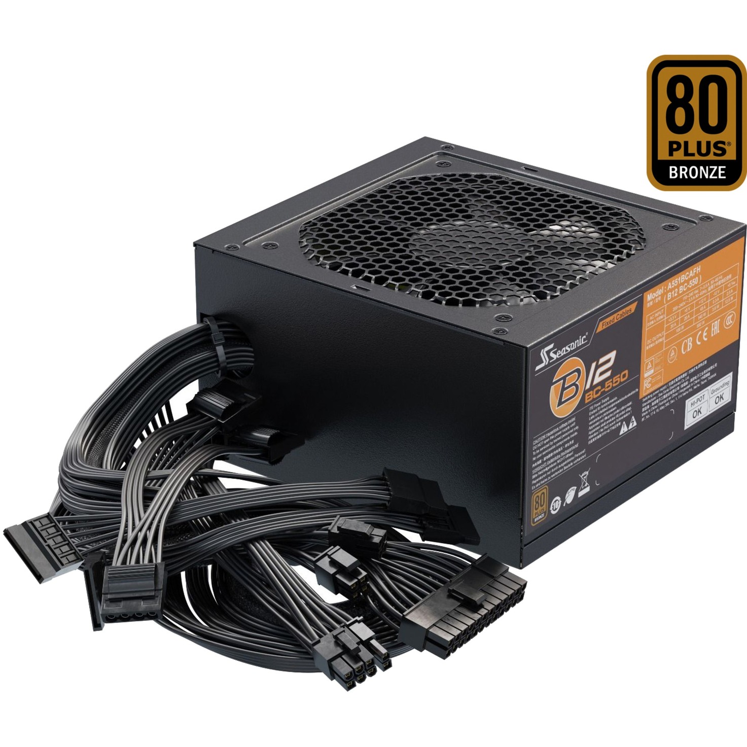 B12 BC alimentatore per computer 550 W 20+4 pin