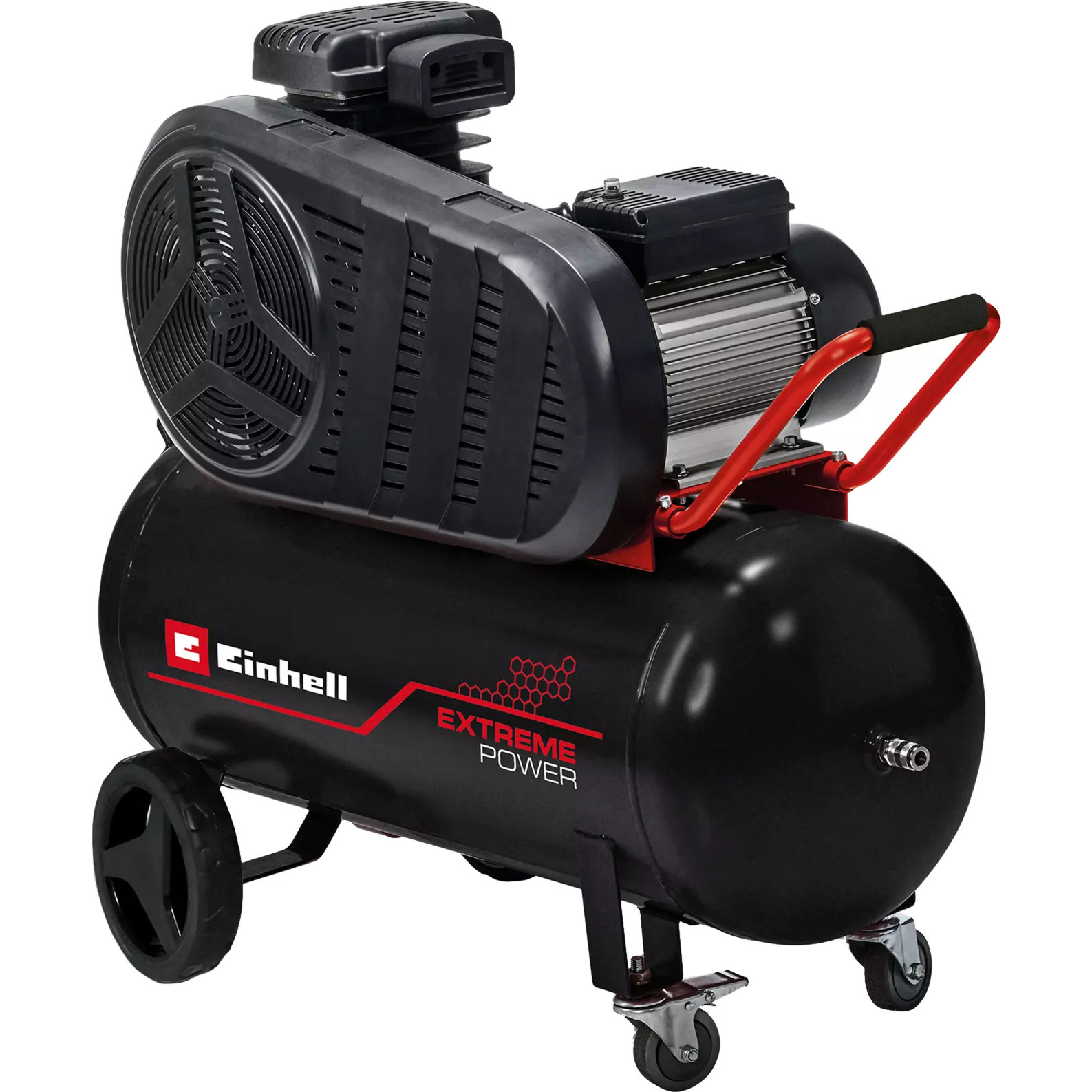 Einhell Compressore TE-AC 430/50/10 (3000 W, Max. 10 Bar, Serbatoio Da 50 L, Potenza Di Aspirazione 430 L/Min, Velocità Motore 2850 Min^-1, Riduttore Di Pressione, Manometro, Attacco Rapido)-image