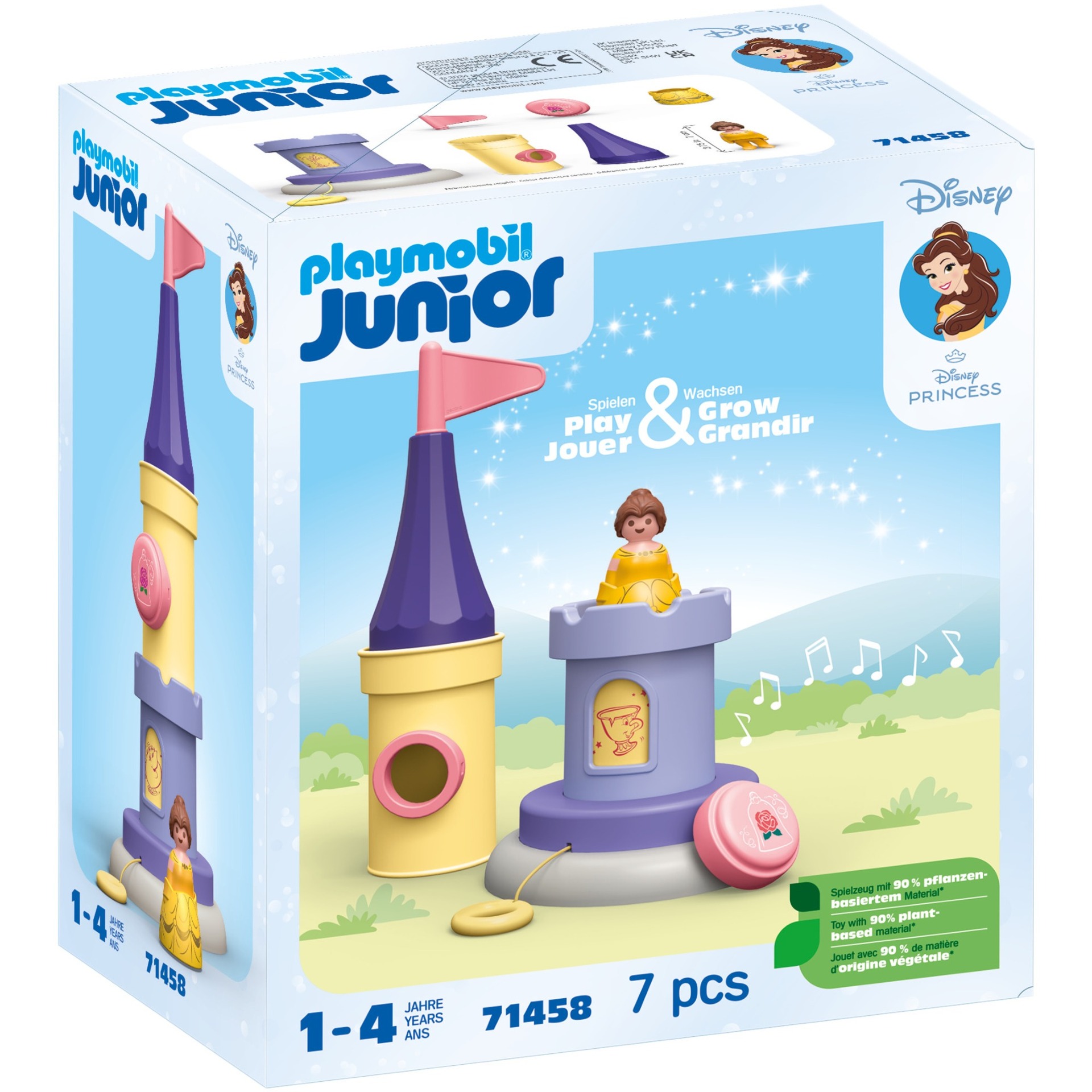 Playmobil Junior & Disney 71458 Torre Di Belle Con Suoni, Giocattolo Sostenibile Realizzato In Plastica A Base Vegetale, Giocattolo Per Bambini Dai 12 Mesi In Su-image