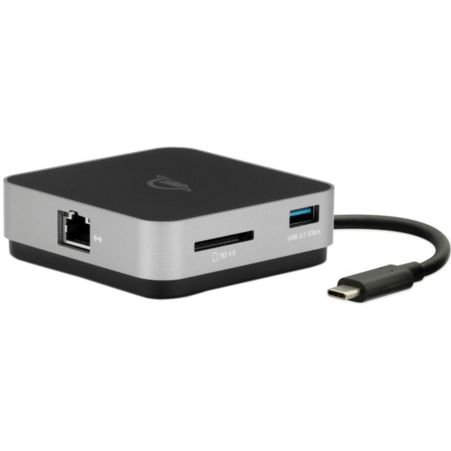 Owc - Travel Dock E USB-C A 6 Porte 100 W- Grigio Siderale, 2X Usb 3.2 Tipo A, 1X Hdmi 2.0, 1X Lettore Di Schede Sd, 1X Gigabit Ethernet, 1X Pass-Through Di Alimentazione USB-C