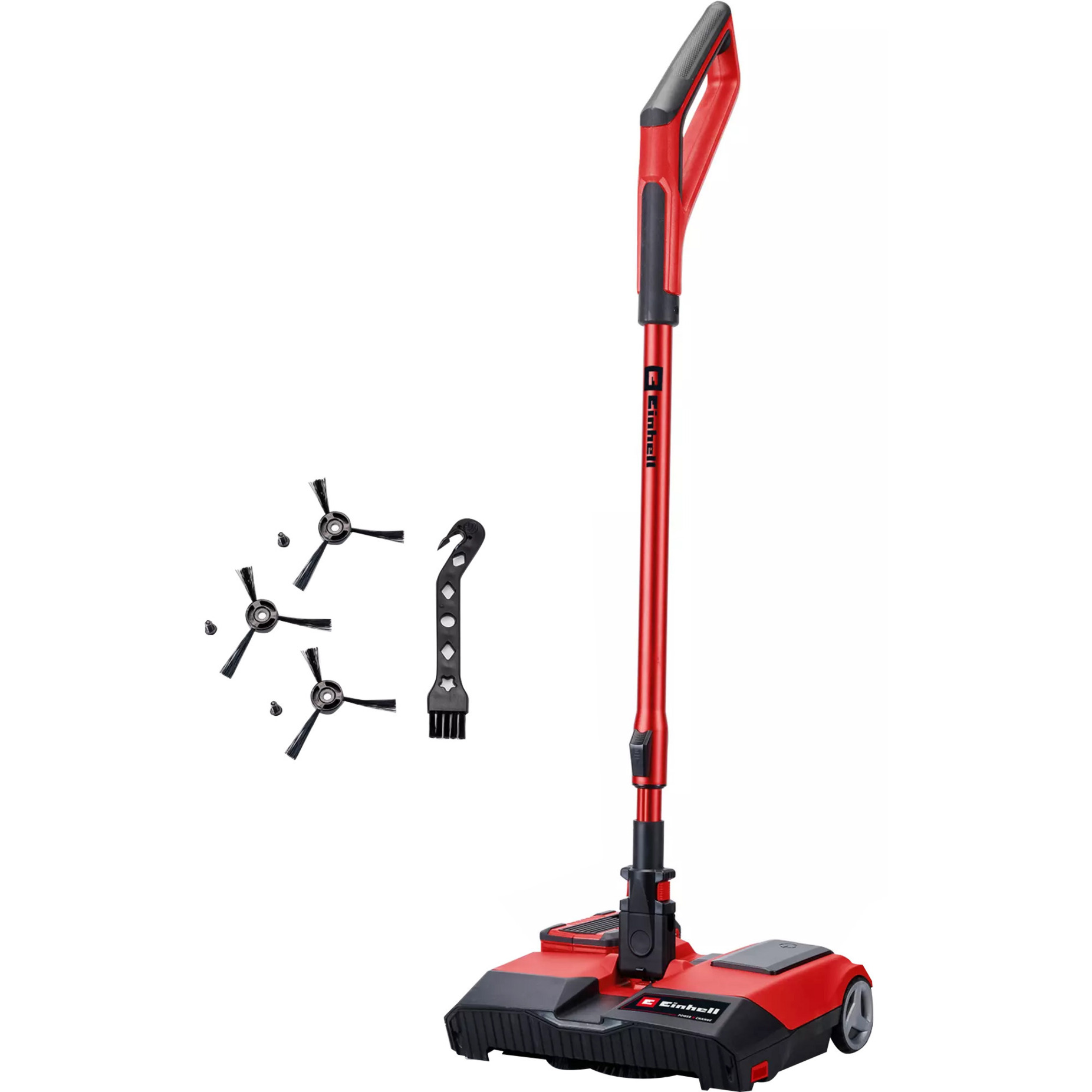 Einhell Scopa A Batteria TE-FS 18 Li-Solo Power X-Change (18 V, Altezza Di Taglio 250 Mm, Tergitore, Manico Telescopico, Senza Sacchetto, Luce Led, Incl. Accessori, Batteria Esclusa)-image