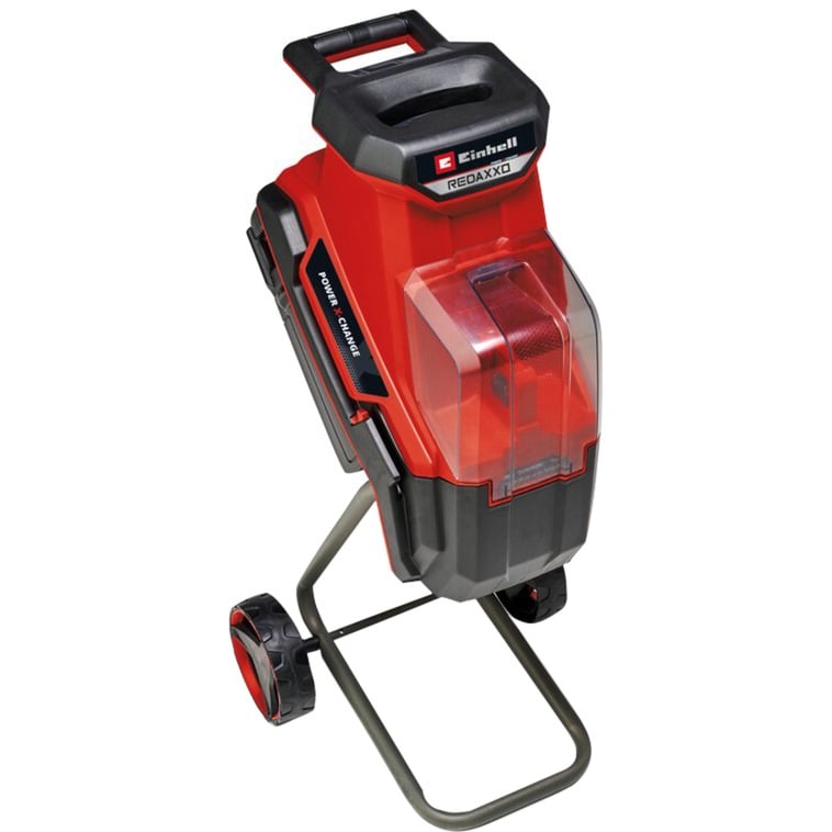 Einhell Trinciatrice A Batteria Redaxxo 36/25 Power X-Change (36 V, Max. 25 Mm Di Spessore Del Ramo, 3 Lame Reversibili In Acciaio, Sacco Di Raccolta 55 Litri, Maniglia Di Trasporto, Pestello)