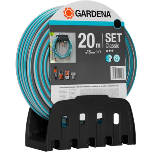Gardena Set Di Supporto Per Tubo Dell'acqua, 20 M, Colore: Turchese, Antracite, 20 M