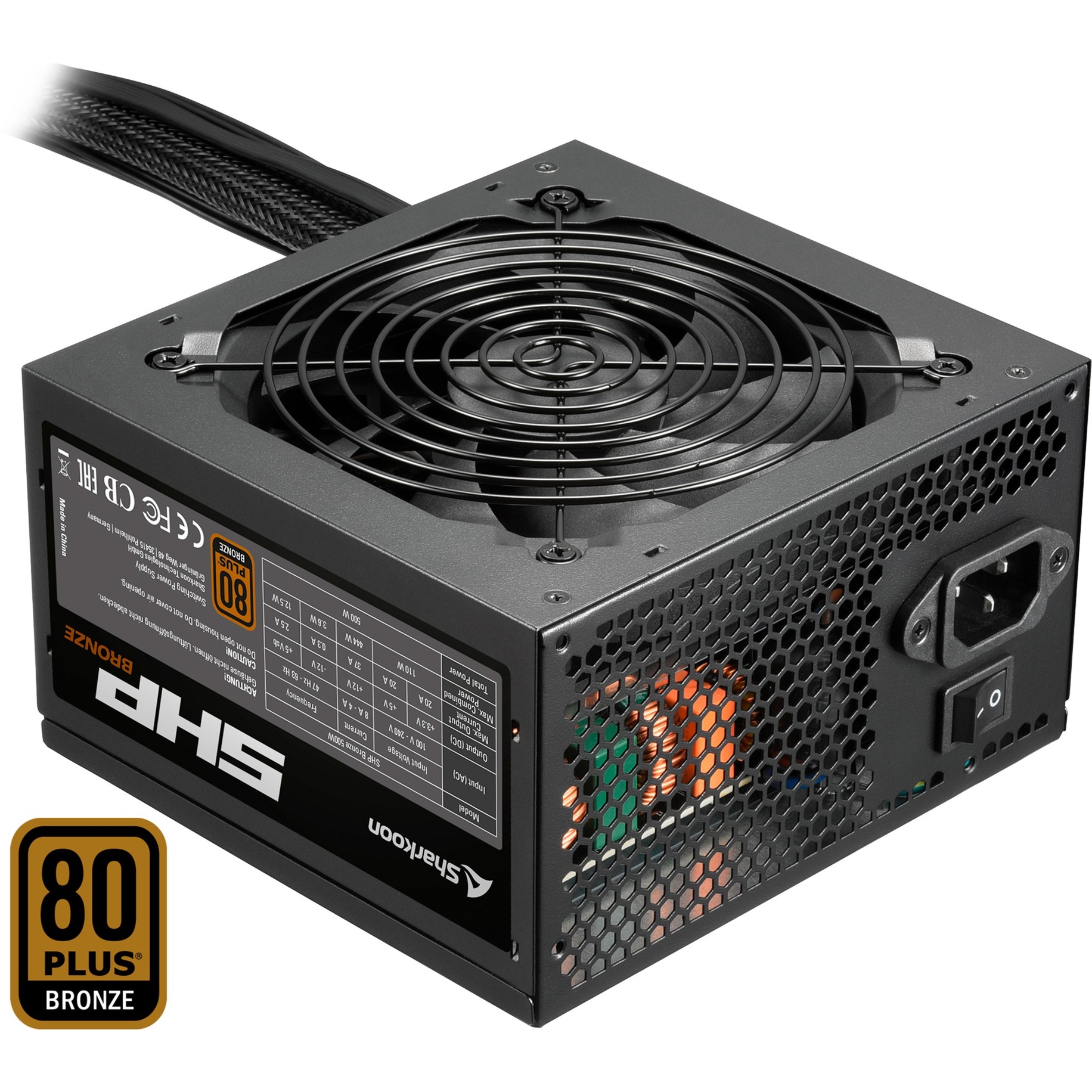 SHP Bronze alimentatore per computer 500 W 20+4