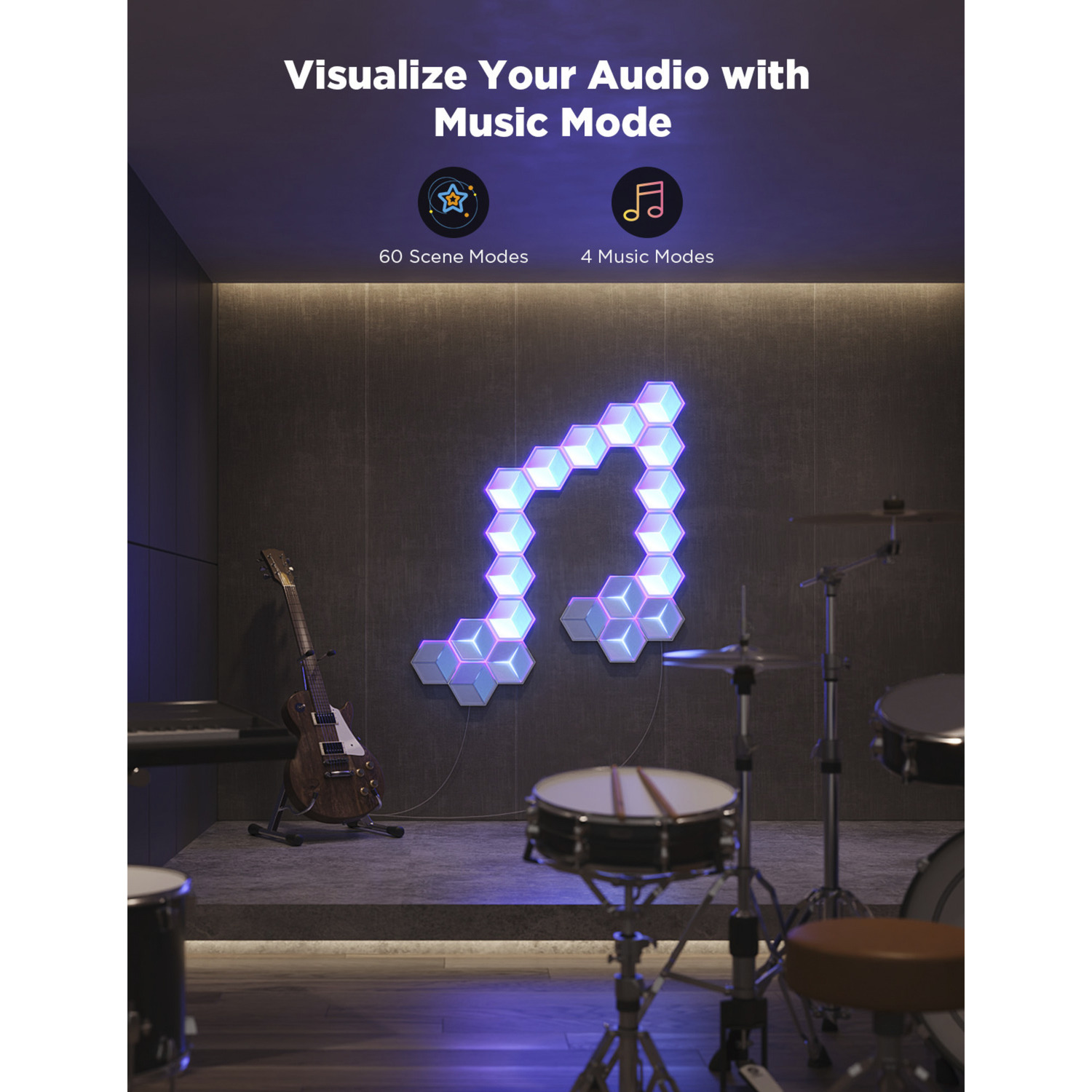 Govee H606AC81, Luce LED grigio