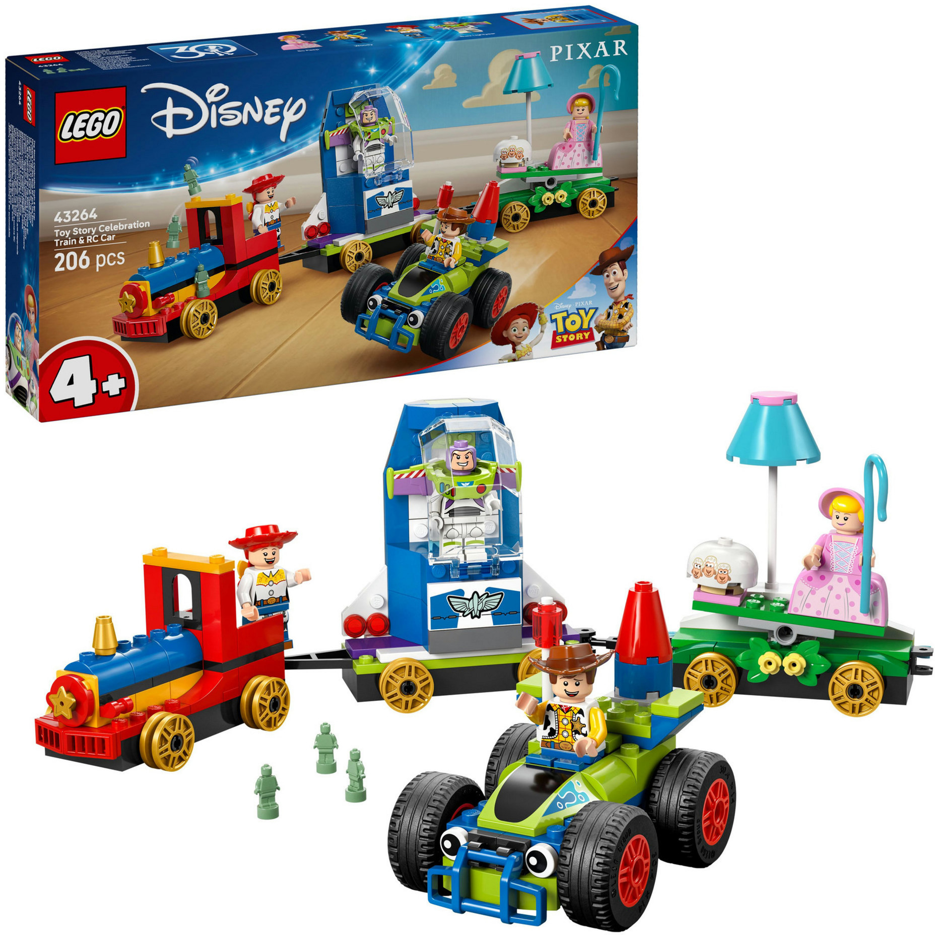 Lego Disney Toy Story: Treno E Auto Rc Celebrativi-image