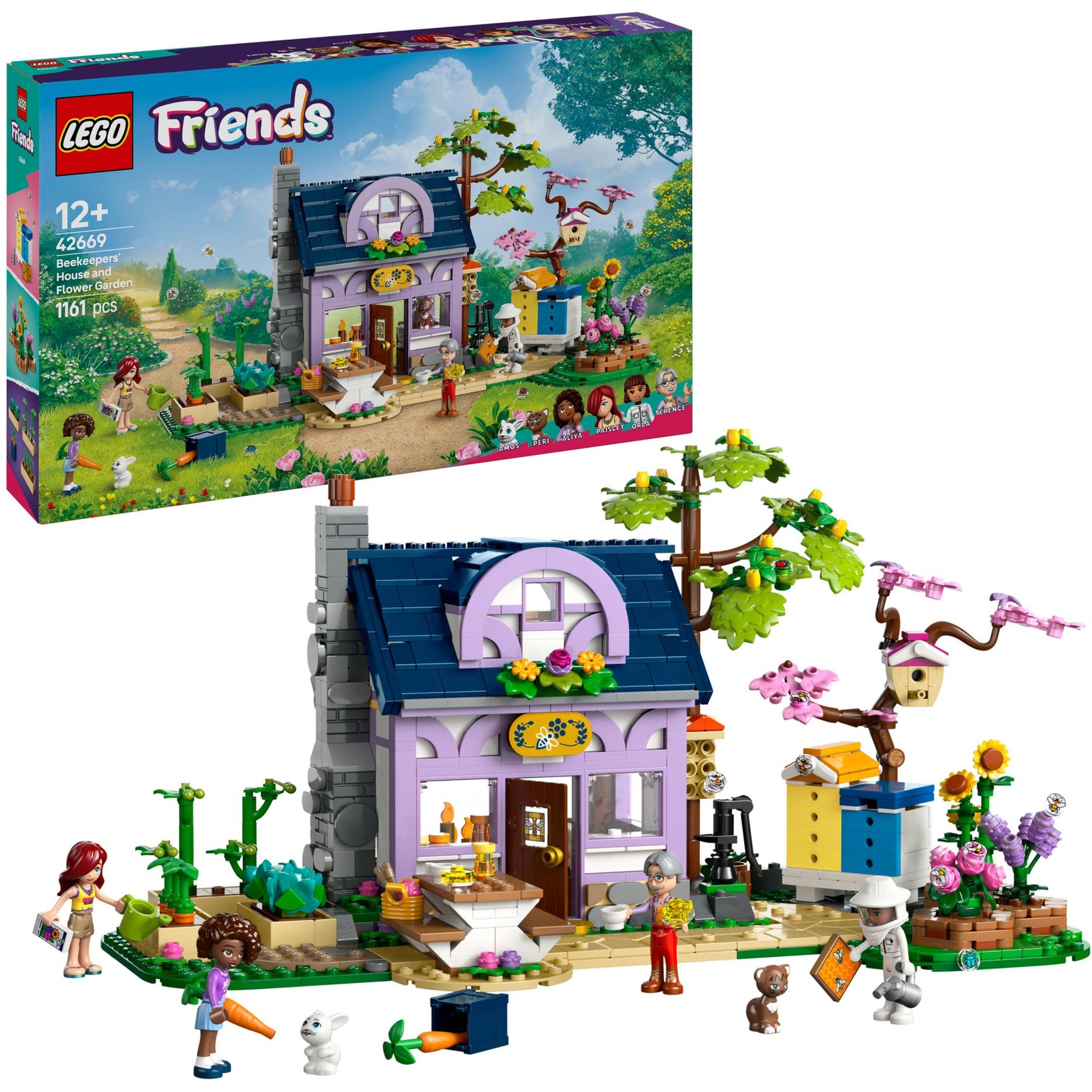 Lego Friends Casa Degli Apicoltori E Giardino Fiorito-image