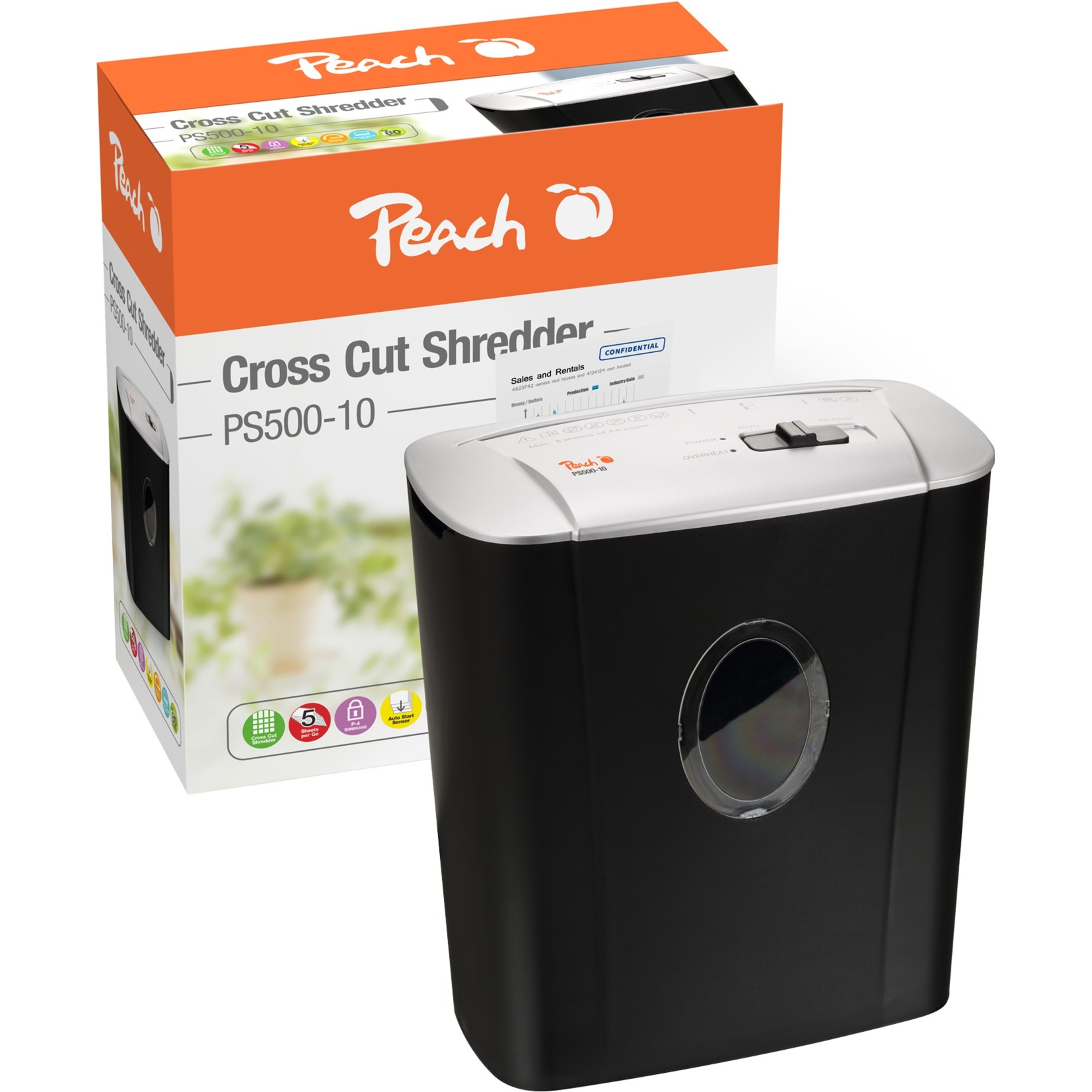 PS500-10 distruggi documenti Triturazione