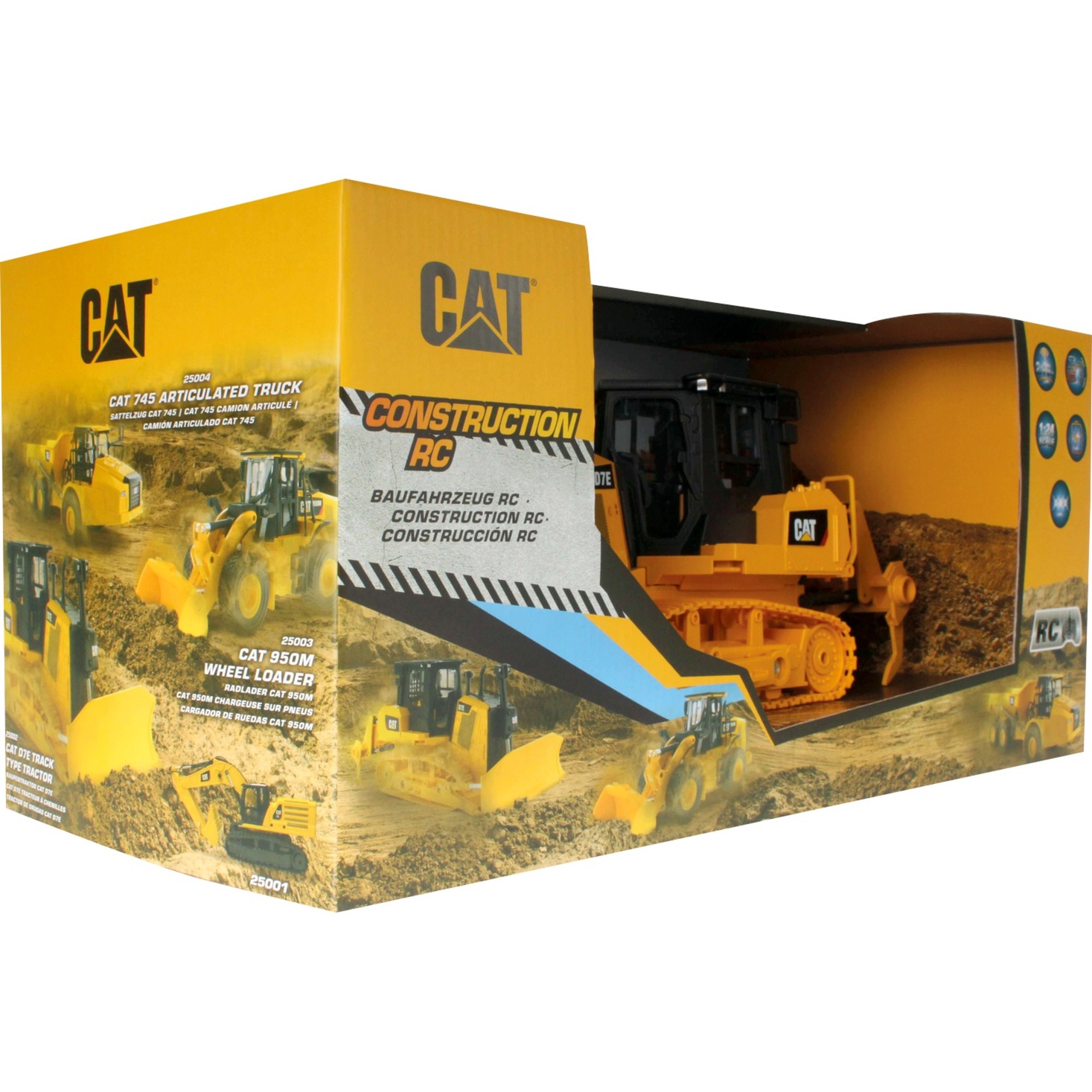 Carrera - 37025002-1:24 Rc Cat D7E Track Type Tractor