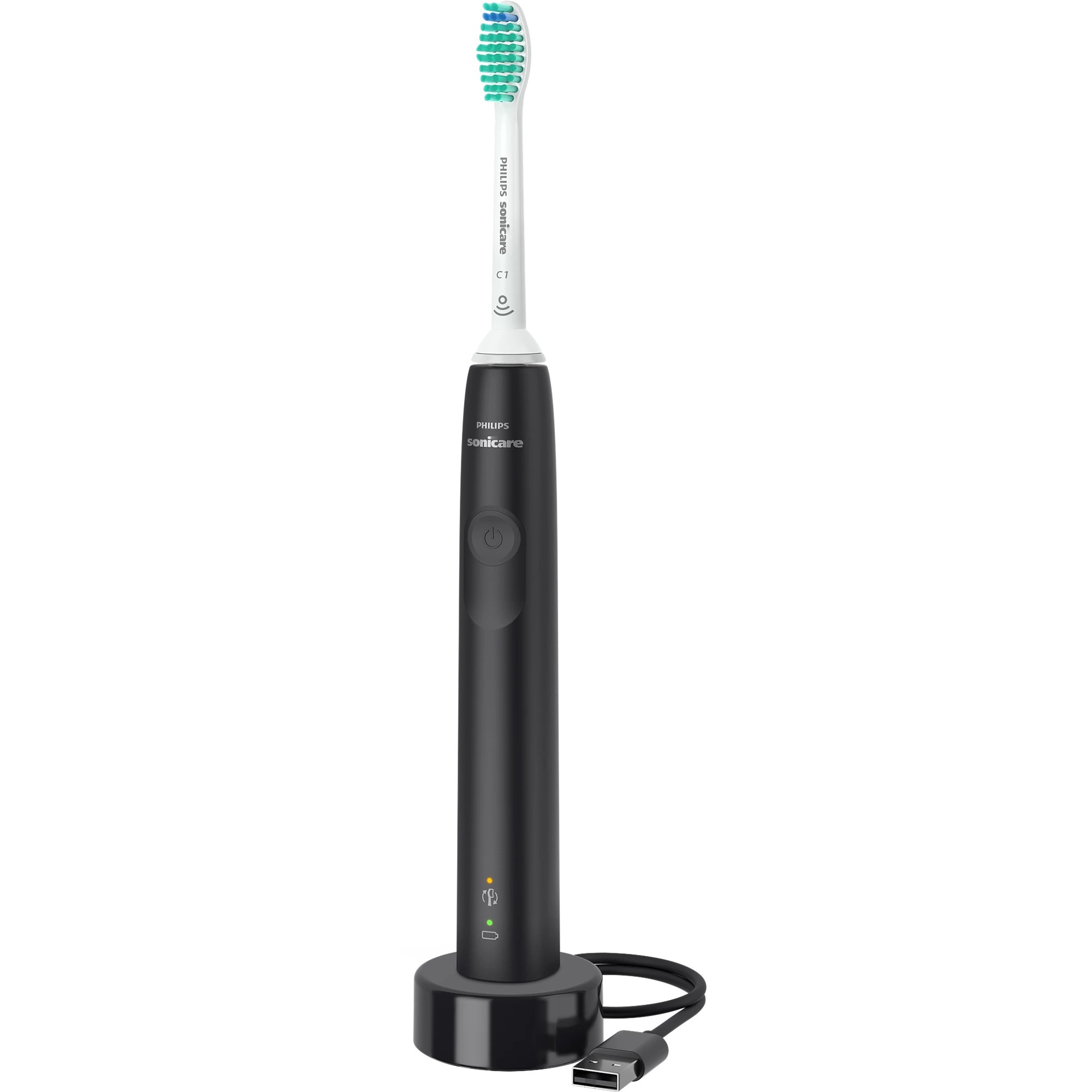 Philips Sonicare Spazzolino Elettrico Sonico Serie 3100, Nero (modello HX3671/14)