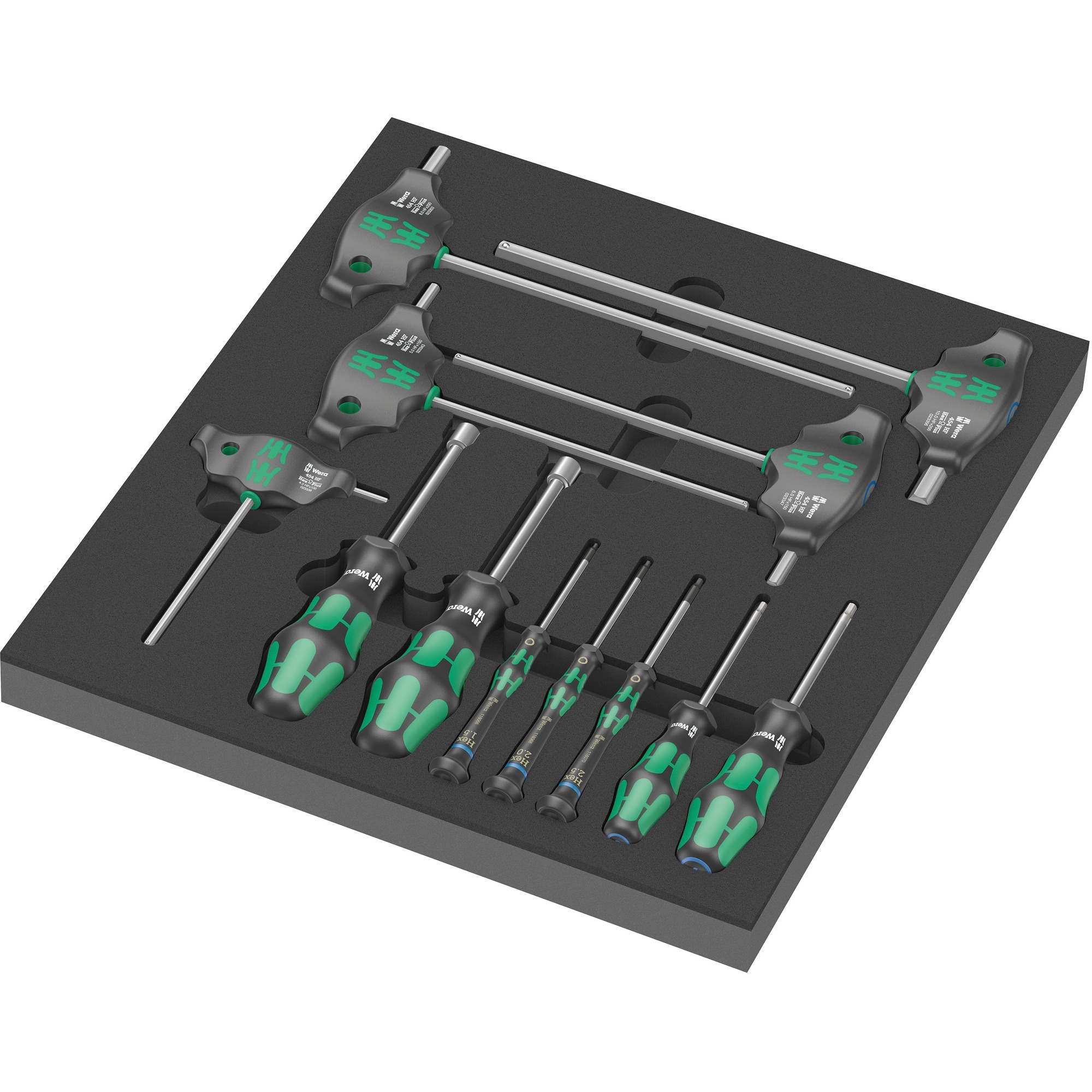 Wera, 9713 DepóSito De Espuma Jgo.Destorn. Hex Set 1