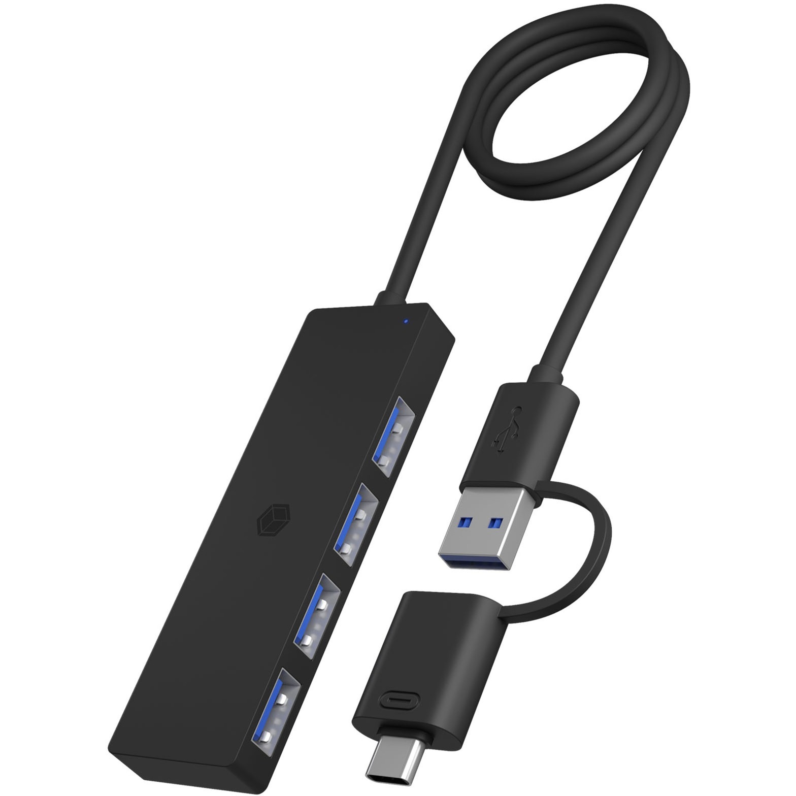 Icy Box Hub Usb 3.0 (4-In-1) Con 4 Porte USB-A, Sdoppiatore Usb, Connessione USB-C E USB-A, Multipresa Usb, Usb Dock, Multi Splitter, IB-HUB1424-C3-image