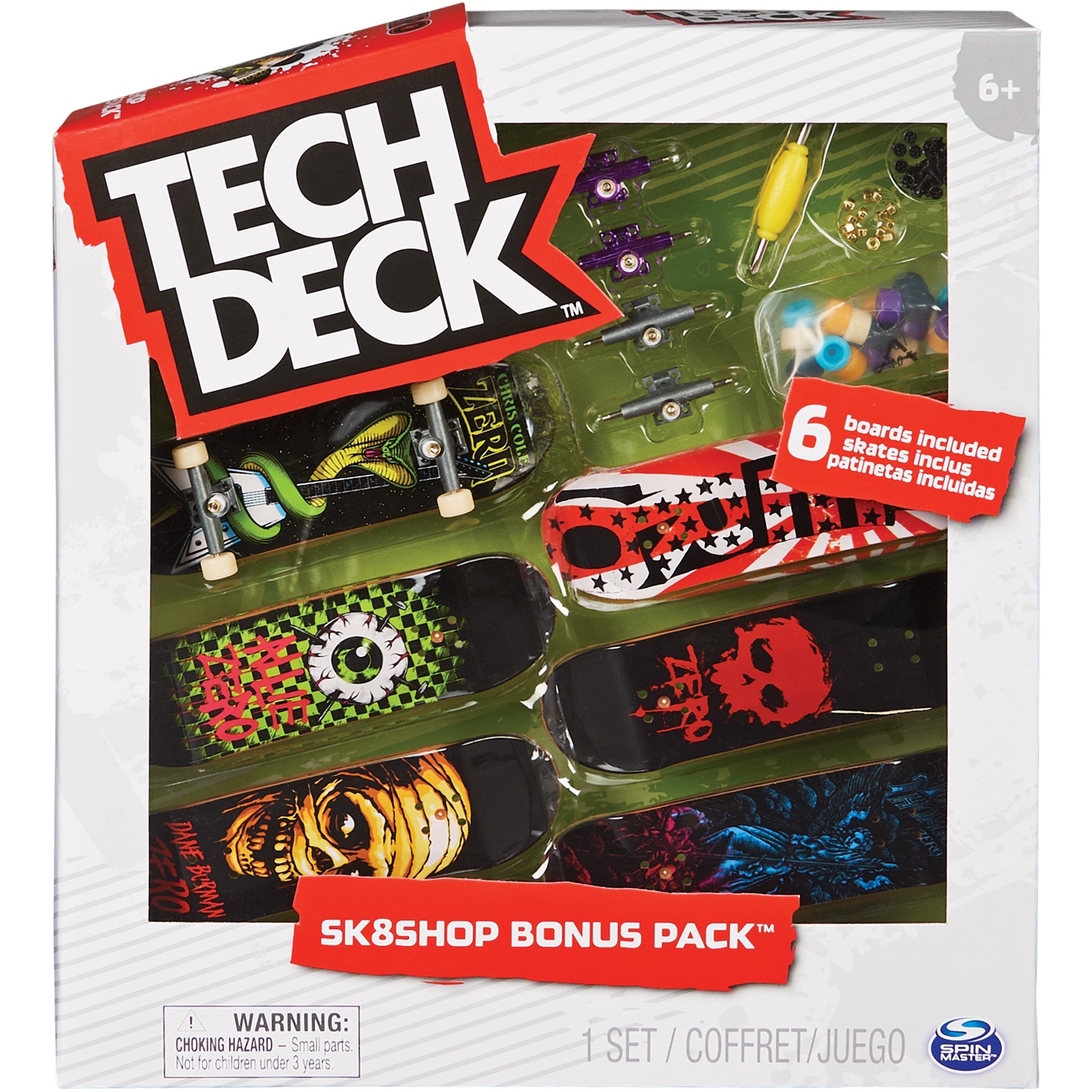 Tech Deck, confezione Premium da 6 Mini Skate