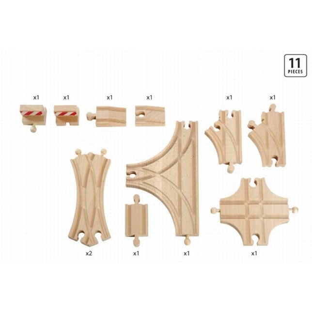 BRIO 7312350333077 Traccia, Ferrovia legno, Traccia, Ragazzo/Ragazza, 3 anno/i, Legno